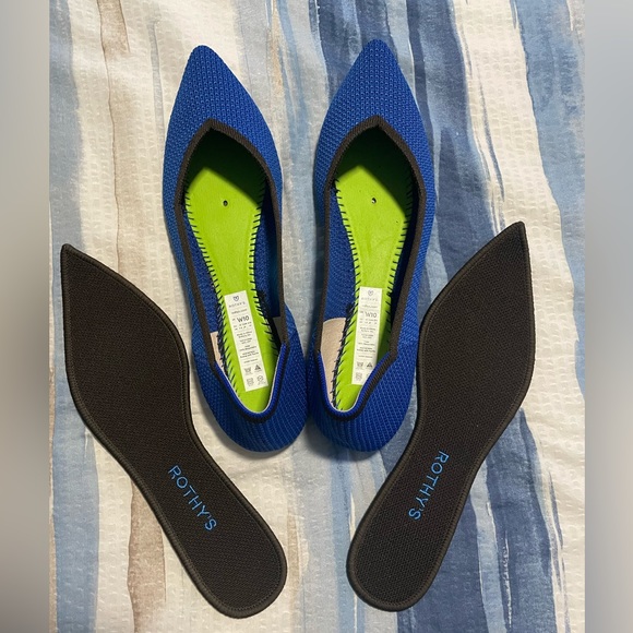 Rothys The Point in Blue, Brown - Picture 4 of 6